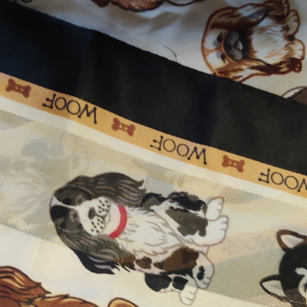 Dog Patterned Woof Scarf - Picture 3 of 3